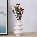 Modern Spiral Ceramic Vase – Minimalist Speckled Sculptural Décor