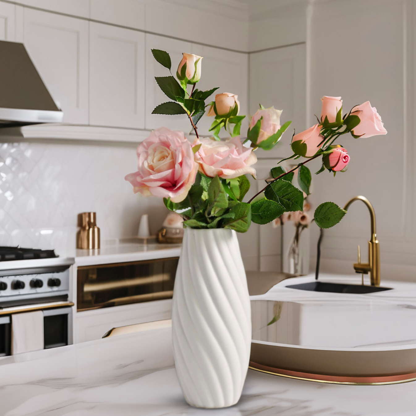 Nordic Ceramic Vase – Elegant Minimalist Decorative Accent