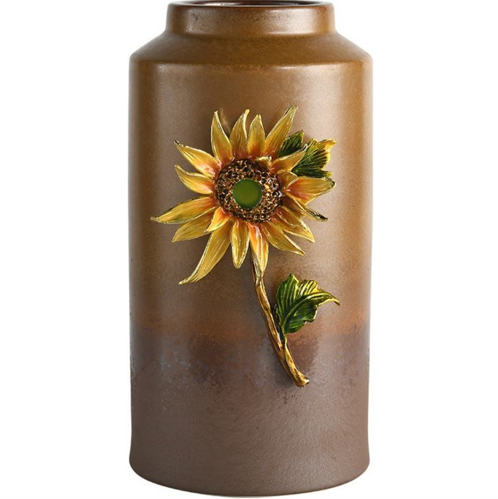 Retro Wabi-Sabi Ceramic Vase – Rustic Sculptural Home Décor