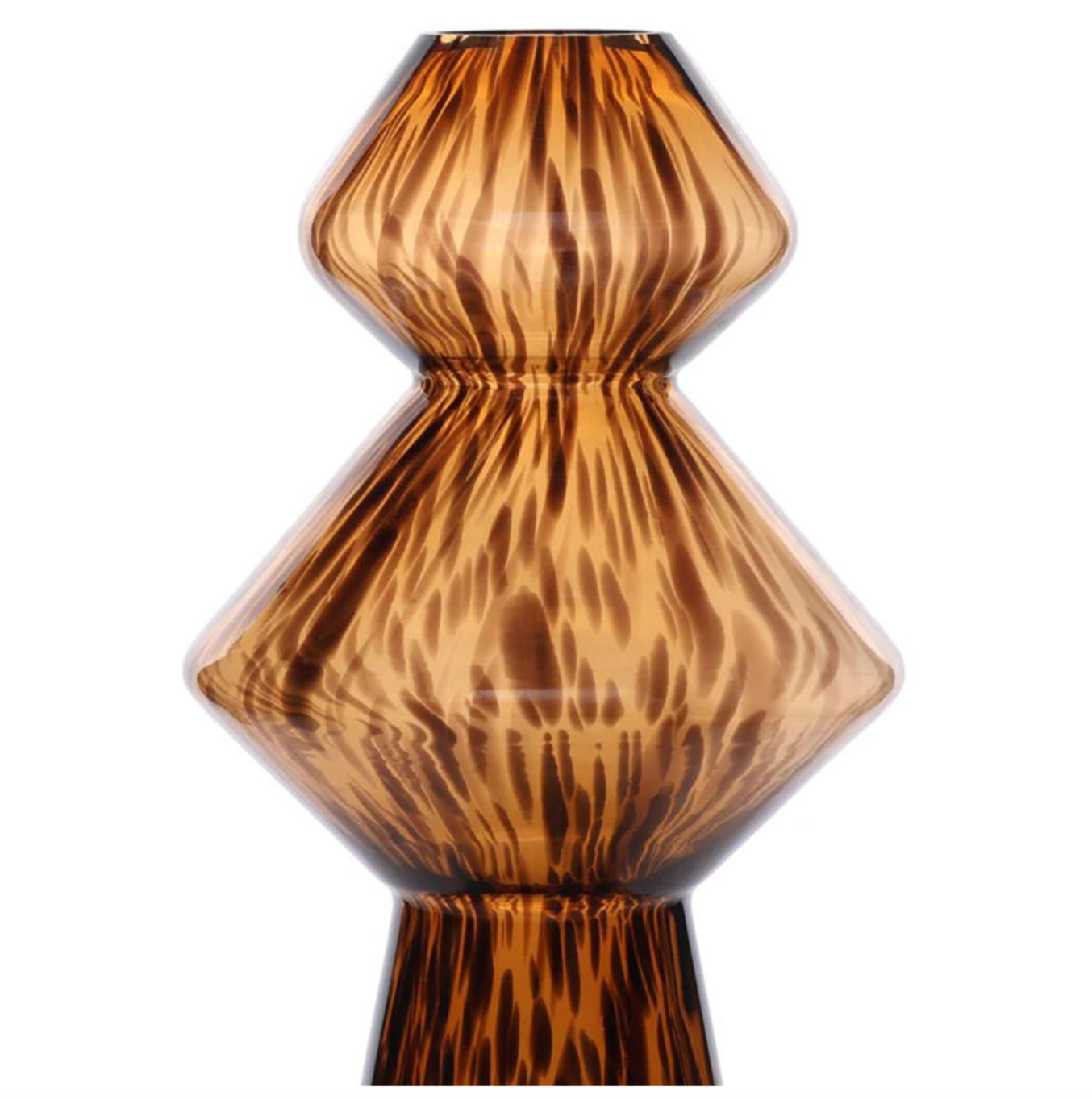 Luxury Leopard Print Glass Vase – Bold & Elegant Statement Décor